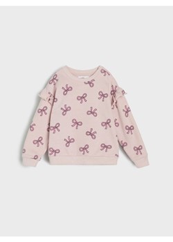 Sinsay - Bluza we wzór w kokardy - różowy ze sklepu Sinsay w kategorii Bluzy i swetry - zdjęcie 185791049