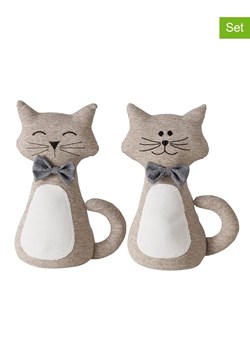 Boltze Stopery (2 szt.) &quot;Kitty&quot; w kolorze jasnobrązowym do drzwi - wys. 31 cm ze sklepu Limango Polska w kategorii Dom - zdjęcie 185791219