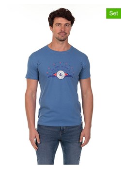 The Time of Bocha Koszulki (2 szt.) w kolorze niebiesko-białym ze sklepu Limango Polska w kategorii T-shirty męskie - zdjęcie 185791325