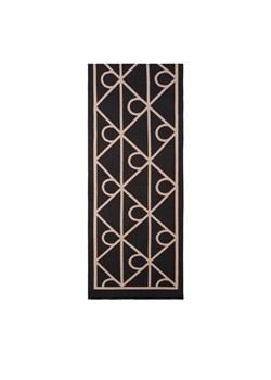 Calvin Klein Szalik Emblem Aop Jcq Fine Rib Scarf LV04D8051G Czarny ze sklepu MODIVO w kategorii Szaliki męskie - zdjęcie 185792817