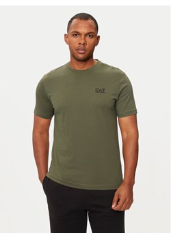 EA7 Emporio Armani T-Shirt 8NPT25-PJVPZ Zielony Regular Fit ze sklepu MODIVO w kategorii T-shirty męskie - zdjęcie 185792857