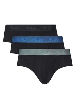 HUGO Komplet 3 par slipów 50532570 Czarny ze sklepu MODIVO w kategorii Majtki męskie - zdjęcie 185792886