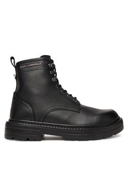KARL LAGERFELD Trapery Miles KL10255 Czarny ze sklepu MODIVO w kategorii Buty zimowe męskie - zdjęcie 185792939
