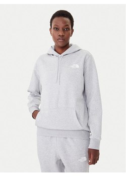 The North Face Bluza Simple Dome NF0A89EY Szary Regular Fit ze sklepu MODIVO w kategorii Bluzy damskie - zdjęcie 185793099