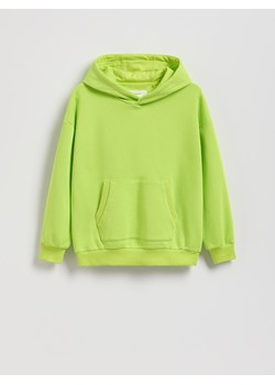 Reserved - Bluza oversize z kapturem - zielony ze sklepu Reserved w kategorii Bluzy chłopięce - zdjęcie 185794529