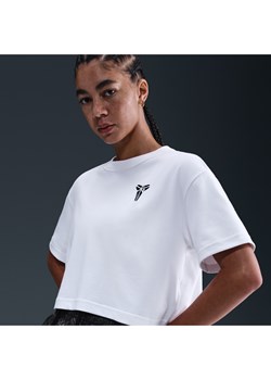 Damski T-shirt o skróconym kroju do koszykówki Dri-FIT Kobe - Biel ze sklepu Nike poland w kategorii Bluzki damskie - zdjęcie 185795699