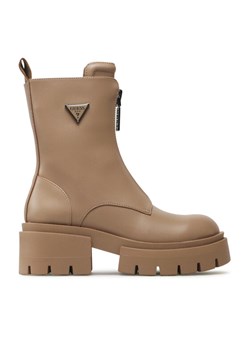 Botki Guess Leila FL8LEI ELE10 Beżowy ze sklepu eobuwie.pl w kategorii Workery damskie - zdjęcie 185796199