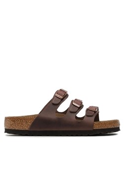 Klapki Birkenstock Florida 53901 Brązowy ze sklepu eobuwie.pl w kategorii Klapki damskie - zdjęcie 185796257