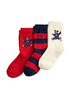 Zestaw 3 par wysokich skarpet dziecięcych Polo Ralph Lauren 447P03263001 Kolorowy ze sklepu eobuwie.pl w kategorii Skarpetki dziecięce - zdjęcie 185796359
