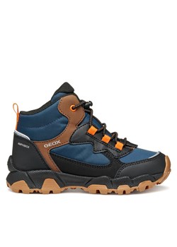 Trekkingi Geox J Magnetar B Abx J463ZC 050FU C0948 S Granatowy ze sklepu eobuwie.pl w kategorii Buty trekkingowe dziecięce - zdjęcie 185796376
