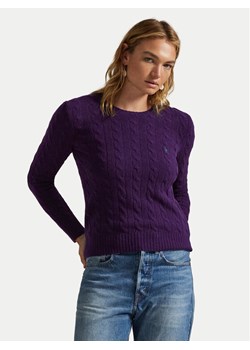 Polo Ralph Lauren Sweter 211971865011 Fioletowy Slim Fit ze sklepu MODIVO w kategorii Swetry damskie - zdjęcie 185797188
