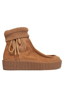 Weekend Max Mara Botki Juglas 2357960934600 Brązowy ze sklepu MODIVO w kategorii Botki - zdjęcie 185797217