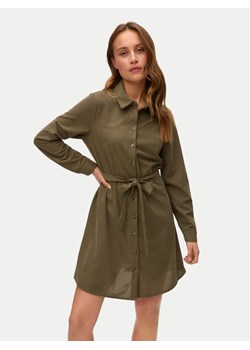 Vero Moda Sukienka koszulowa Elly 10334288 Zielony Regular Fit ze sklepu MODIVO w kategorii Sukienki - zdjęcie 185797258