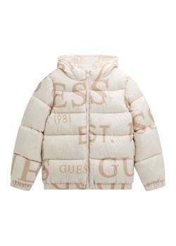 Guess Kurtka zimowa H5BJ00 WCFM0 Beżowy Regular Fit ze sklepu MODIVO w kategorii Kurtki dziewczęce - zdjęcie 185797276