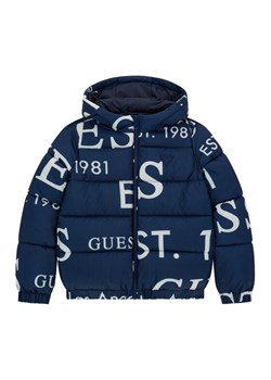 Guess Kids Kurtka zimowa H5BJ00 WCFM0 Granatowy Regular Fit ze sklepu MODIVO w kategorii Kurtki chłopięce - zdjęcie 185797278