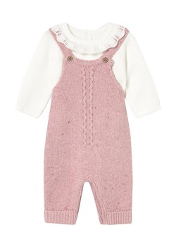 Mayoral Komplet sweter i spodnie materiałowe 2605 Różowy Regular Fit ze sklepu MODIVO w kategorii Komplety niemowlęce - zdjęcie 185797327