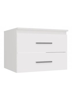Biała szafka łazienkowa z szufladami  60 cm K2-W16 ze sklepu Edinos.pl w kategorii Szafki i regały łazienkowe - zdjęcie 185798895