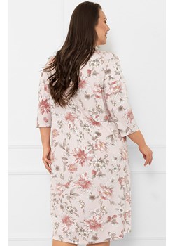 Bawełniana koszula nocna Betula, Kolor jasnoróżowy-wzór, Rozmiar M, Italian Fashion ze sklepu Intymna w kategorii Koszule nocne - zdjęcie 185799077