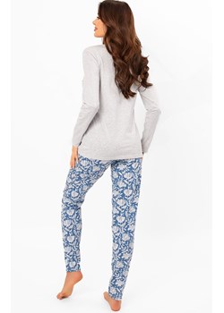 Długa piżama damska szara Boma, Kolor szary-wzór, Rozmiar S, Italian Fashion - id: 215154 - marki Italian Fashion - 185799097 Długa piżama damska szara Boma, Kolor szary-wzór, Rozmiar S, Italian Fashion ze sklepu Intymna w kategorii Piżamy damskie - zdjęcie 185799097
