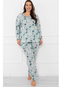 Długa piżama damska Sekwoja, Kolor miętowy-wzór, Rozmiar S, Italian Fashion - id: 215241 - marki Italian Fashion - 185799187 Długa piżama damska Sekwoja, Kolor miętowy-wzór, Rozmiar S, Italian Fashion ze sklepu Intymna w kategorii Piżamy damskie - zdjęcie 185799187