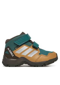 Trekkingi adidas Terrex Skychaser Mid GORE-TEX Hiking JS2092 Zielony ze sklepu eobuwie.pl w kategorii Buty trekkingowe dziecięce - zdjęcie 185800537