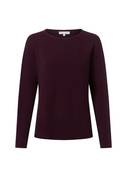Marie Lund Sweter damski z dzianiny Kobiety Bawełna bakłażanowy jednolity ze sklepu vangraaf w kategorii Swetry damskie - zdjęcie 185801238