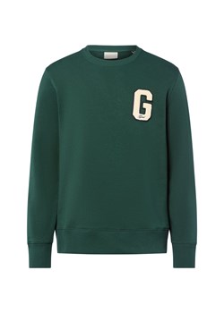 Gant Bluza męska - G Badge Mężczyźni Bawełna jodłowy jednolity ze sklepu vangraaf w kategorii Bluzy męskie - zdjęcie 185801255