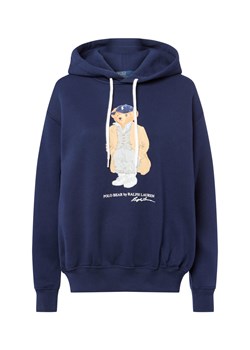Polo Ralph Lauren Damski sweter z kapturem Kobiety Bawełna granatowy nadruk ze sklepu vangraaf w kategorii Bluzy damskie - zdjęcie 185801257