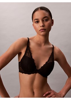 Calvin Klein Biustonosz damski na fiszbinach - usztywniany Kobiety czarny jednolity ze sklepu vangraaf w kategorii Biustonosze - zdjęcie 185801295