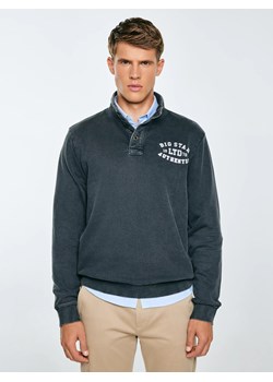 Bluza męska ze stójką czarna Julian 906 ze sklepu Big Star w kategorii Bluzy męskie - zdjęcie 185801729