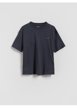 Reserved - Bawełniany t-shirt oversize - brązowy ze sklepu Reserved w kategorii T-shirty chłopięce - zdjęcie 185801989