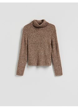 Reserved - Sweter z golfem - brązowy ze sklepu Reserved w kategorii Swetry damskie - zdjęcie 185802098
