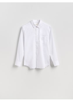Reserved - Bawełniana koszula slim fit - biały ze sklepu Reserved w kategorii Koszule męskie - zdjęcie 185802147