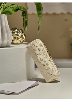 Sinsay - Wzorzysty piórnik na zamek z jesiennym motywem - kremowy ze sklepu Sinsay w kategorii Dom - zdjęcie 185804007