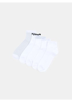 Sinsay - Skarpetki z falbanami 5 pack - biały - id: 341FI-00X - marki Sinsay - 185804077 Sinsay - Skarpetki z falbanami 5 pack - biały ze sklepu Sinsay w kategorii Skarpetki damskie - zdjęcie 185804077