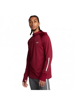 Męski longsleeve do biegania Under Armour UA Launch Elite Cw Balaclava Hoody - czerwony ze sklepu Sportstylestory.com w kategorii Bluzy męskie - zdjęcie 185805457