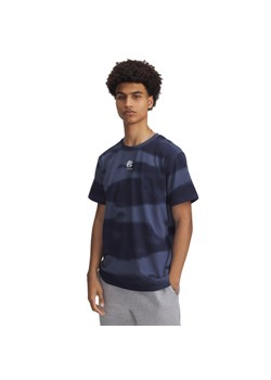 Męska koszulka do koszykówki Under Armour Curry Logo Heavyweight - granatowa ze sklepu Sportstylestory.com w kategorii T-shirty męskie - zdjęcie 185805535