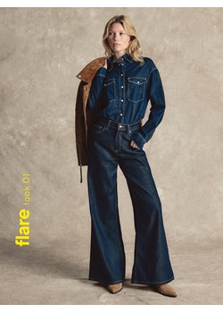 Reserved - Jeansy flare - granatowy - id: 709IH-59J - marki Reserved - 185808095 Reserved - Jeansy flare - granatowy ze sklepu Reserved w kategorii Jeansy damskie - zdjęcie 185808095