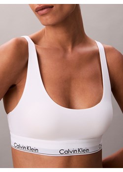 Calvin Klein Bralette damska Kobiety Bawełna biały jednolity ze sklepu vangraaf w kategorii Biustonosze - zdjęcie 185809157