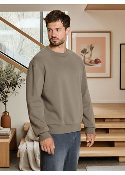 Sinsay - Bluza basic comfort fit - brązowy ze sklepu Sinsay w kategorii Bluzy męskie - zdjęcie 185811619