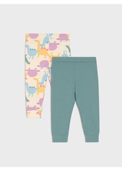 Sinsay - Legginsy 2 pack - kremowy ze sklepu Sinsay w kategorii Spodnie i półśpiochy - zdjęcie 185811736
