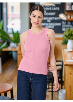 Sinsay - Tank top - różowy - id: 628EU-38X - marki Sinsay - 185811757 Sinsay - Tank top - różowy ze sklepu Sinsay w kategorii Bluzki damskie - zdjęcie 185811757