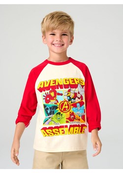 Sinsay - Koszulka z długimi rękawami Avengers - czerwony ze sklepu Sinsay w kategorii T-shirty chłopięce - zdjęcie 185811815