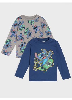 Sinsay - Koszulki z długimi rękawami 2 pack Stitch - granatowy ze sklepu Sinsay w kategorii T-shirty chłopięce - zdjęcie 185811826