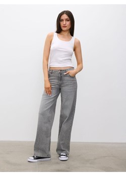 Sinsay - Jeansy wide leg - szary ze sklepu Sinsay w kategorii Jeansy damskie - zdjęcie 185811878