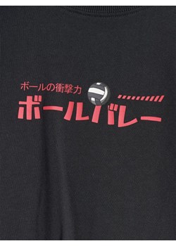 Chłopięcy t-shirt oversize z nadrukiem 4F 4FJRAW25TTSHM3064 - czarny ze sklepu Sportstylestory.com w kategorii T-shirty chłopięce - zdjęcie 185812216