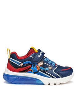 Sneakersy Geox J Ciberdron J56LBD 05411 C0200 DD Niebieski ze sklepu eobuwie.pl w kategorii Buty sportowe dziecięce - zdjęcie 185813159
