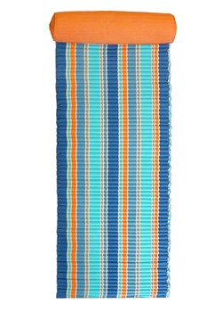 Le Comptoir de la Plage Mata plażowa w kolorze niebiesko-turkusowo-pomarańczowym - 180 x 60 cm ze sklepu Limango Polska w kategorii Ręczniki - zdjęcie 185816055