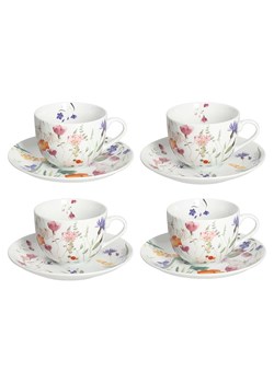 Andrea Fontebasso 1760 Filiżanki (4 szt.) &quot;Atollo Flora&quot; w kolorze białym ze wzorem - 260 ml ze sklepu Limango Polska w kategorii Dzbanki i zaparzacze - zdjęcie 185816219
