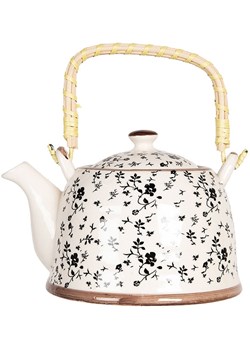 Clayre &amp; Eef Imbryk w kolorze czarno-białym - 800 ml ze sklepu Limango Polska w kategorii Dzbanki i zaparzacze - zdjęcie 185816247
